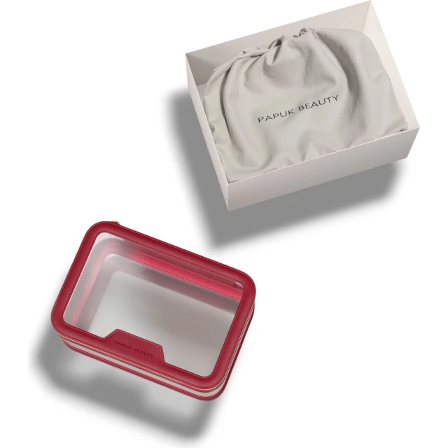 Базовая прозрачная косметичка, маджента - изображение 3