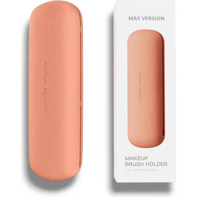 Большой чхол для кистей силиконовый, персиковый - изображение 2