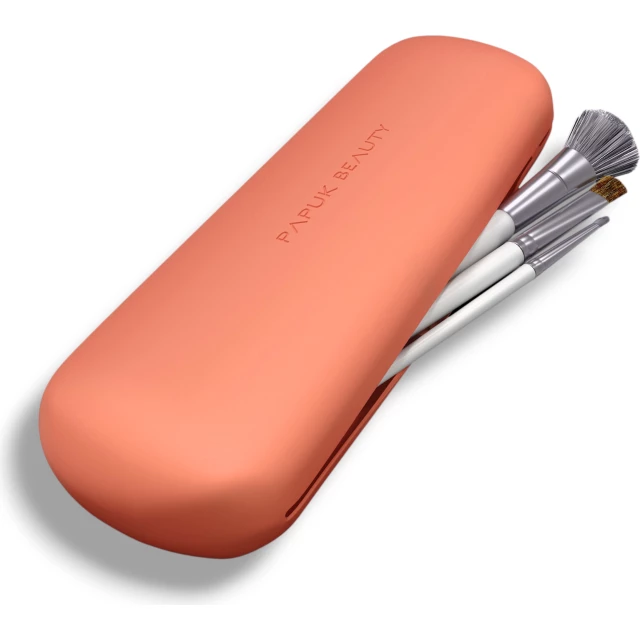 Большой чхол для кистей силиконовый, персиковый - изображение 3