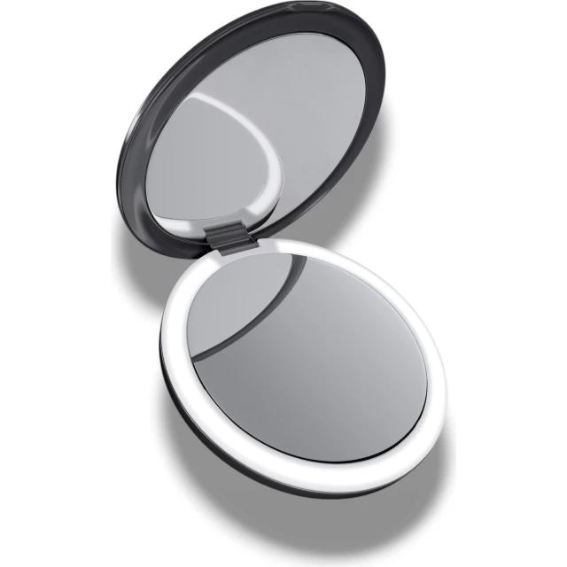 Косметическое зеркало с LED подсветкой, черный - изображение 2