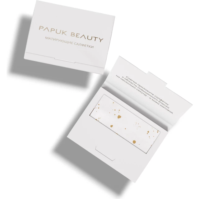 Матирующие салфетки с частицами золота - изображение 2