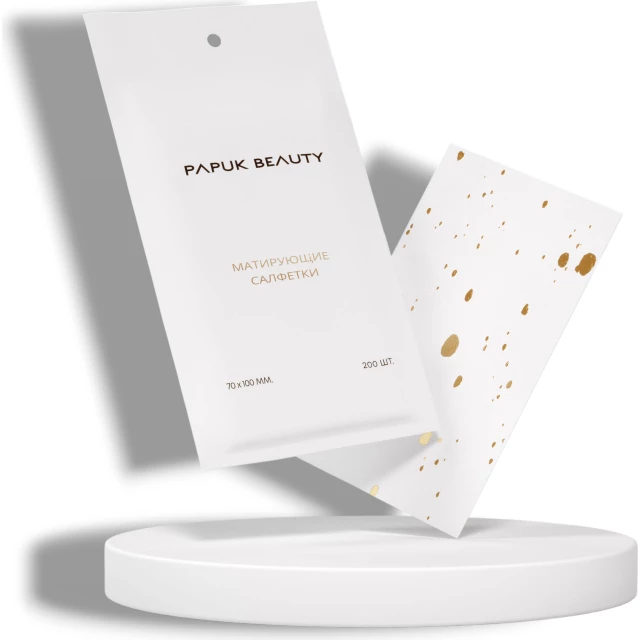 Матирующие салфетки с частицами золота - изображение 3