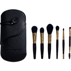 Набор кистей для макияжа в футляре, черный