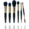 Набор кистей для макияжа в футляре, черный