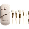 Набор кистей для макияжа в футляре, молочный