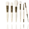 Набор кистей для макияжа в футляре, молочный