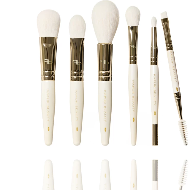 Набор кистей для макияжа в футляре, молочный - изображение 3