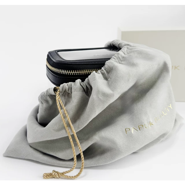 Набор маленьких прозрачных косметичек, черный - изображение 2