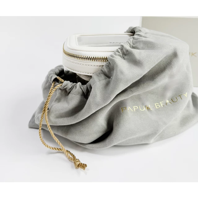 Набор маленьких прозрачных косметичек, молочный - изображение 2