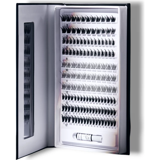 Набор накладных ресниц с клеем "Ворон" - изображение 2