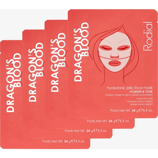 Гиалуроновая гидрогелевая маска для лица "Кровь дракона" 4 шт. - изображение 2