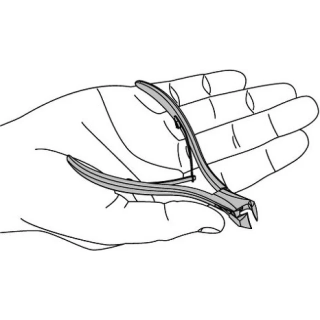 Щипцы для ногтей 28058 компактные с трапециевидной формой ручек - изображение 6