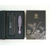 Подарочный набор с расческой Premium и чехлом, длинная ручка, фиолетовый