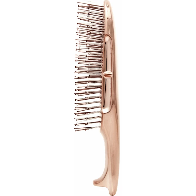 Расческа Scalp Brush Gold с укороченной ручкой, розовое золото - изображение 3