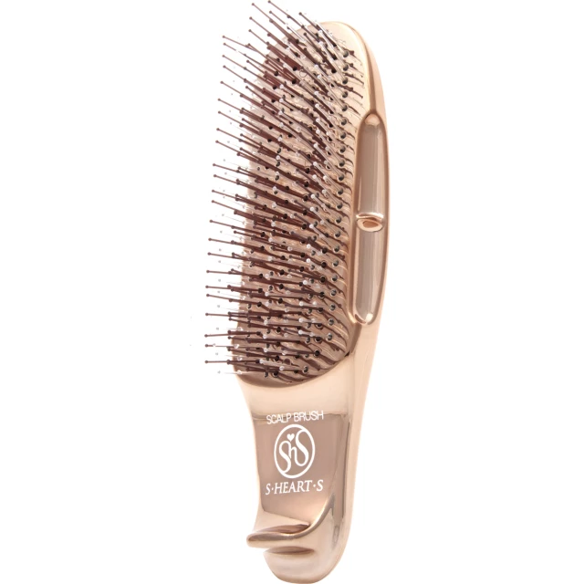 Расческа Scalp Brush Gold с укороченной ручкой, розовое золото - изображение 4