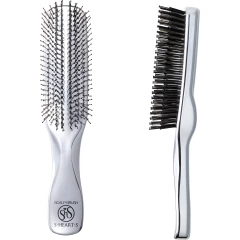 Расческа Scalp Brush Plus с длинной ручкой, серебро