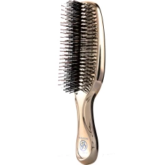 Расческа Scalp Brush Premium с длинной ручкой, золото