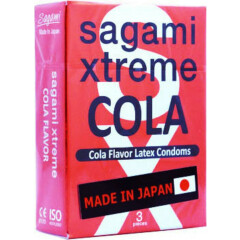 Презервативы Sagami Xtreme Cola латексные, с ароматом колы, 3 шт
