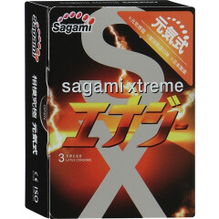 Презервативы Sagami Xtreme Energy латексные, с ароматом энергетического напитка, 3 шт