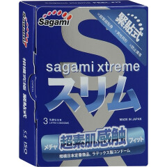 Презервативы Sagami Xtreme Feel Fit латексные, супероблегающие, 3 шт