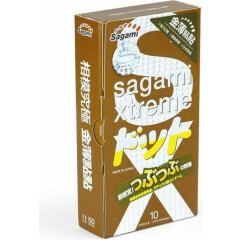 Презервативы Sagami Xtreme Feel UP латексные, усиливающие ощущения, 10 шт