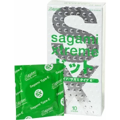 Презервативы Sagami Xtreme Type-E латексные, с точечной текстурой, 10 шт