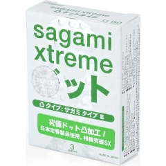 Презервативы Sagami Xtreme Type-E латексные, с точечной текстурой, 3 шт