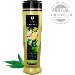 Массажное масло Shunga Organica Erotic Massage Oil с ароматом зеленого чая