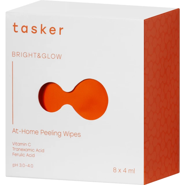 Домашние пилинговые салфетки для сияния кожи лица Bright & Glow