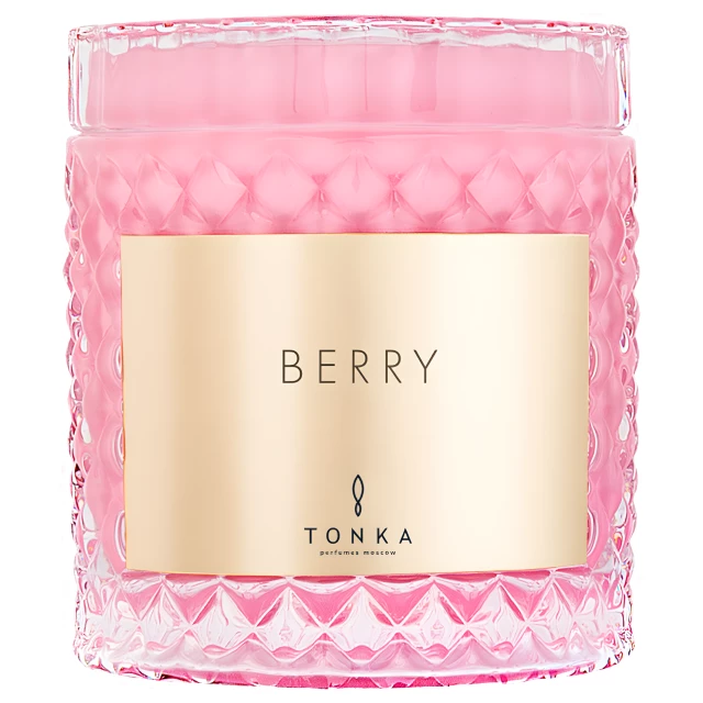 Парфюмированная свеча Berry стакан розовый 220мл