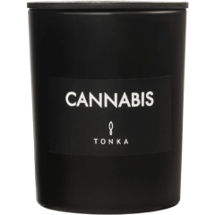 Парфюмированная свеча Cannabis стакан черный матовый 250 мл