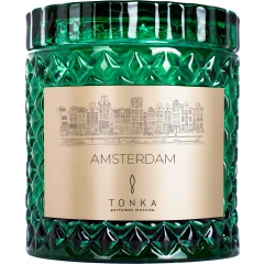 Парфюмированная свеча Amsterdam стакан зеленый 220мл