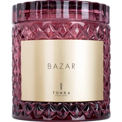Парфюмированная свеча Bazar стакан бордовый 220мл