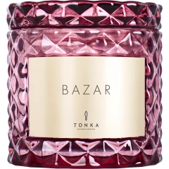 Парфюмированная свеча Bazar стакан бордовый 50мл