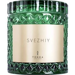 Парфюмированная свеча Svezhiy стакан зеленый 220мл