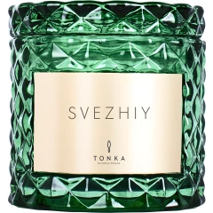 Парфюмированная свеча Svezhiy стакан зеленый 50мл