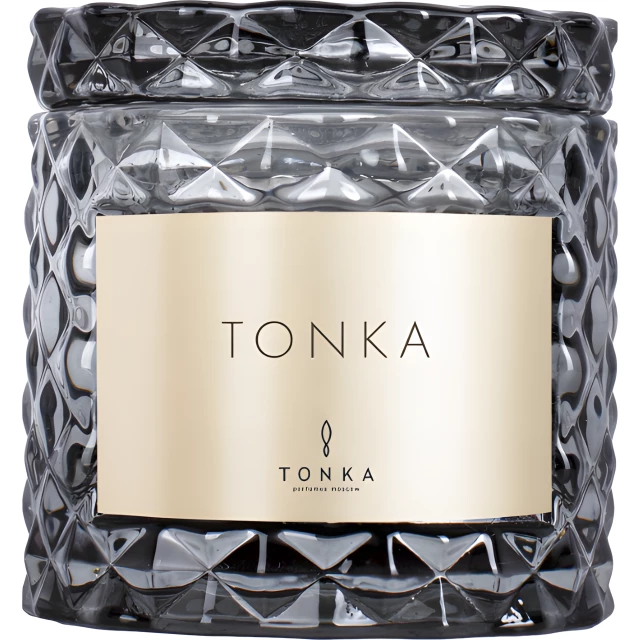 Парфюмированная свеча Tonka стакан серый 50мл