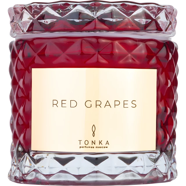 Свеча аромат Red grapes стакан красный 50мл