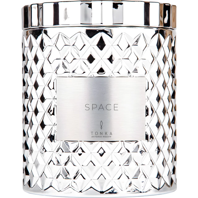Свеча аромат Space стакан серебро 2000мл