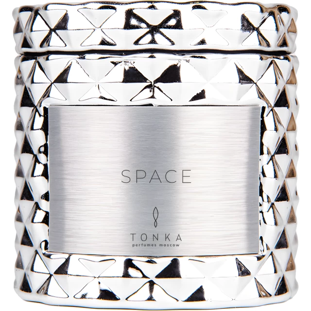 Свеча аромат Space стакан серебро 50мл