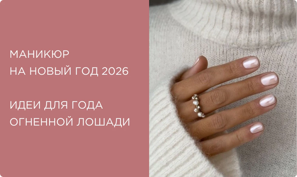 Новогодний маникюр 2025/2026: актуальные идеи, цвета и дизайны для года Огненной Лошади
