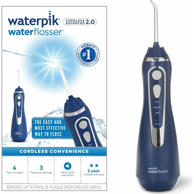 Портативный ирригатор Waterpik WP-583 EU Cordless Advanced 2.0 Blue - изображение 12