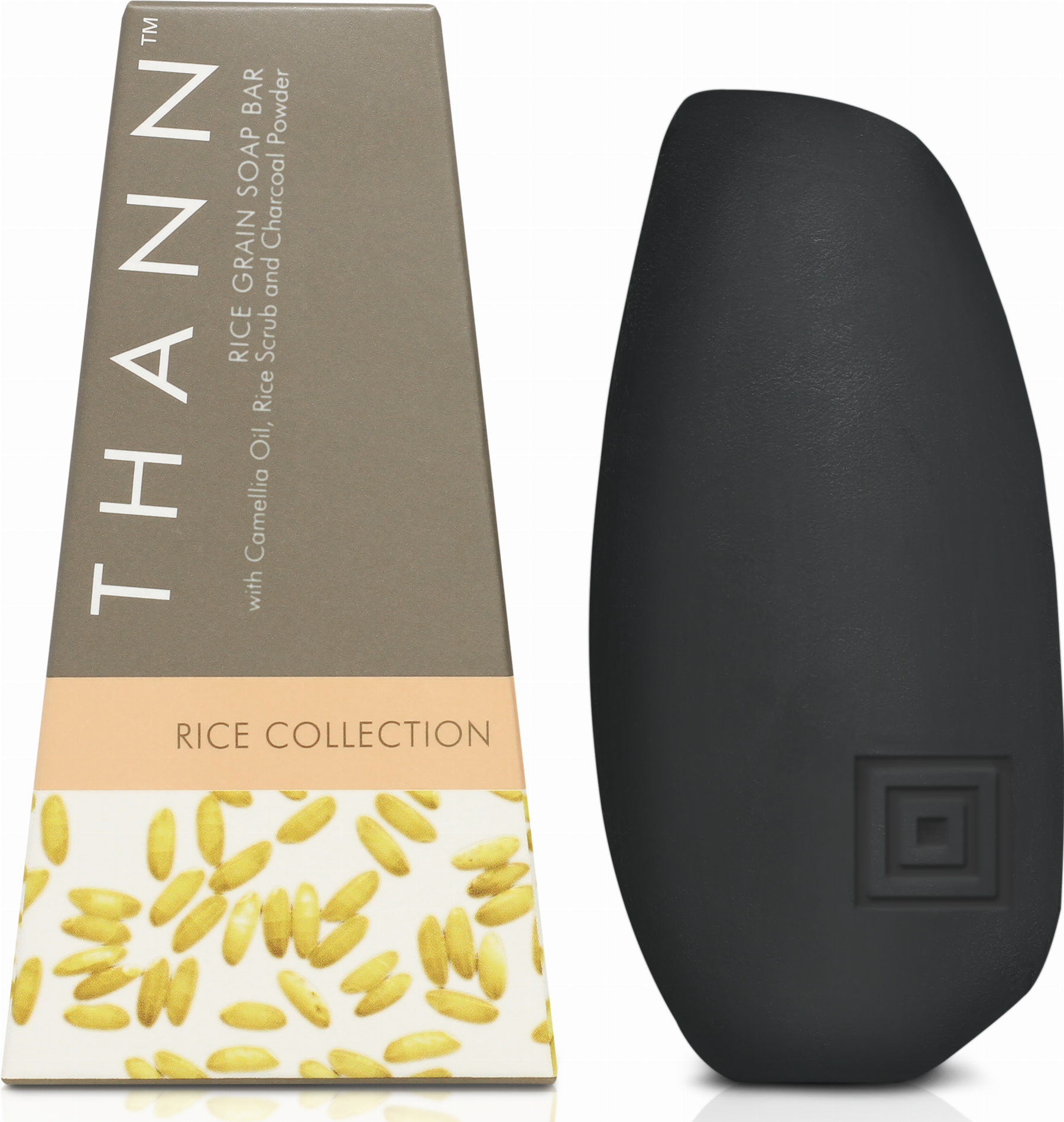 Thann Rice Collection Купить мыло-скраб с маслом рисовых отрубей и углем Rice (Rice Grain ...